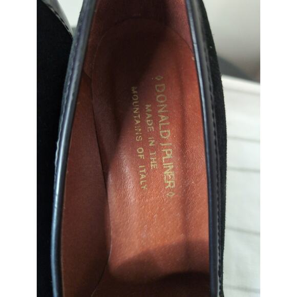 Vintage Donald J Pliner Italy chunky preppy wedge heel shoes 7.5 - Picture 9 of 11